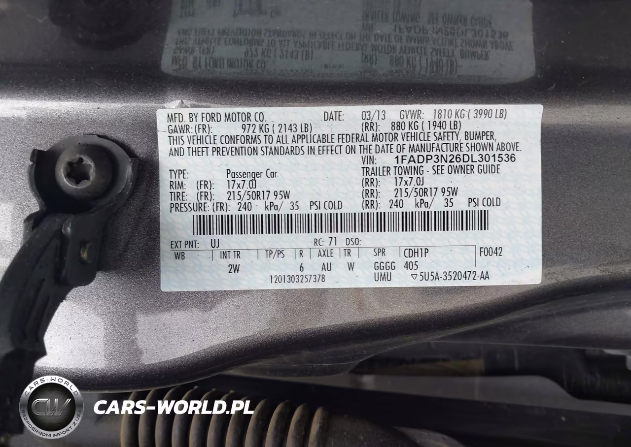 2013 Ford Focus Titanium VIN:1FADP3N26DL301536 - 9