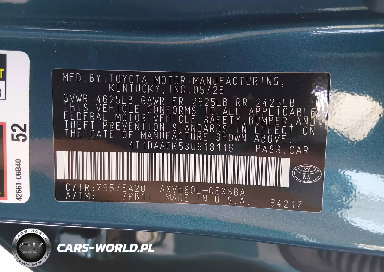 2025 Toyota Camry Se VIN:4T1DAACK5SU618116 - 9