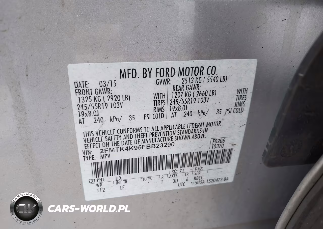 2015 Ford Edge Titanium VIN:2FMTK4K95FBB23290 - 9