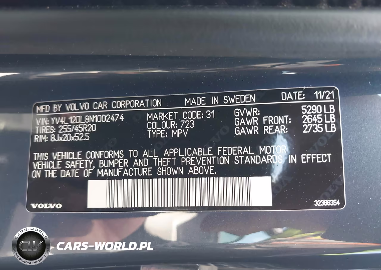 2022 Volvo Xc60 B5 Inscription VIN:YV4L12DL8N1002474 - 9