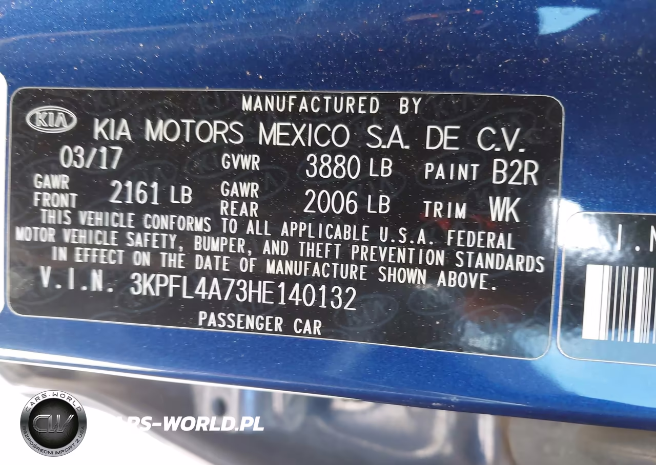 2017 Kia Forte S VIN:3KPFL4A73HE140132 - 9