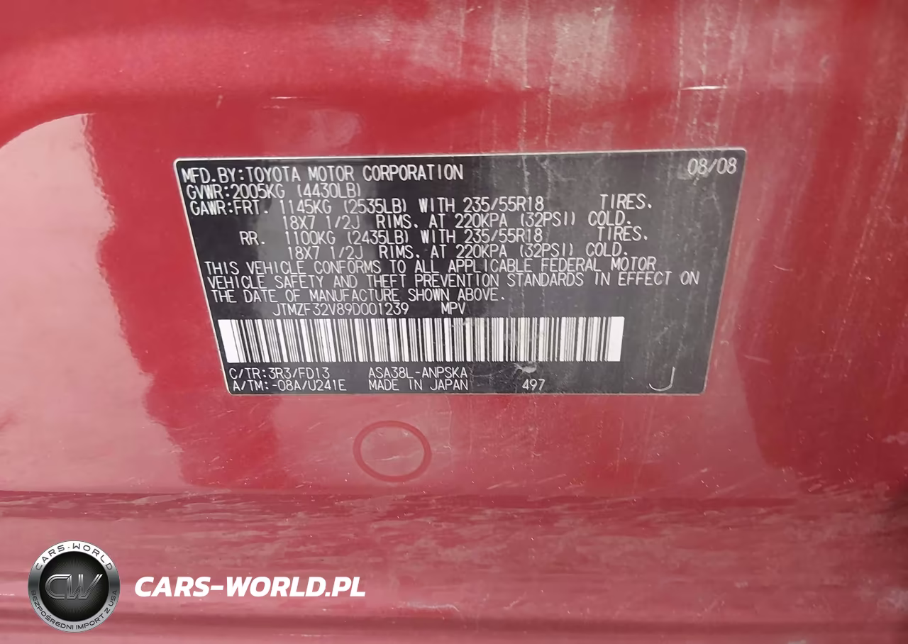 2009 Toyota Rav4 Sport VIN:JTMZF32V89D001239 - 9