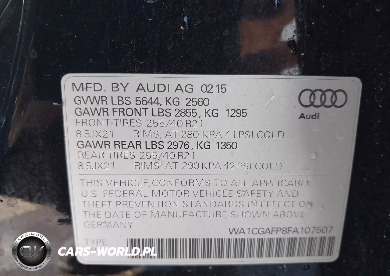 2015 Audi Sq5 3.0T Premium Plus VIN:WA1CGAFP8FA107507 - 9