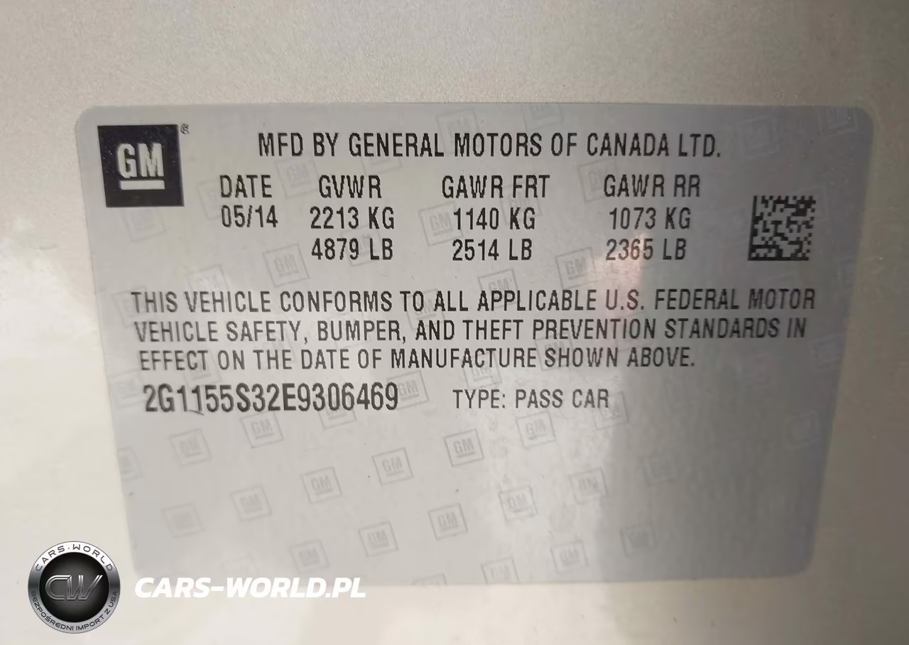 2014 Chevrolet Impala 2Lz VIN:2G1155S32E9306469 - 9