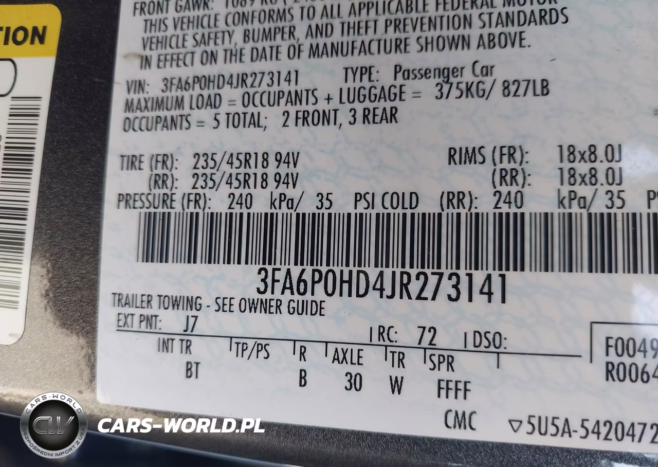 2018 Ford Fusion Se VIN:3FA6P0HD4JR273141 - 9