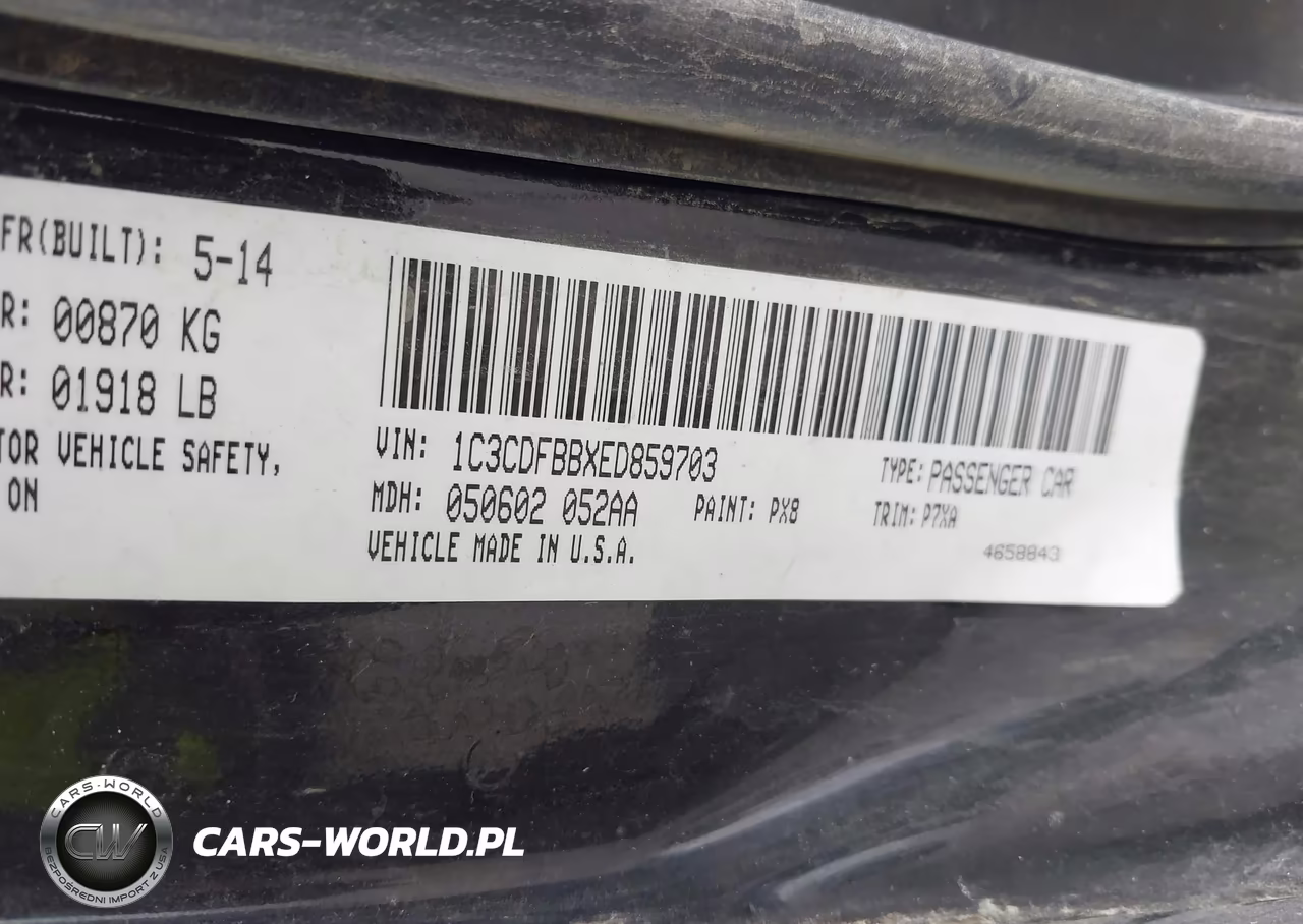2014 Dodge Dart Sxt VIN:1C3CDFBBXED859703 - 9