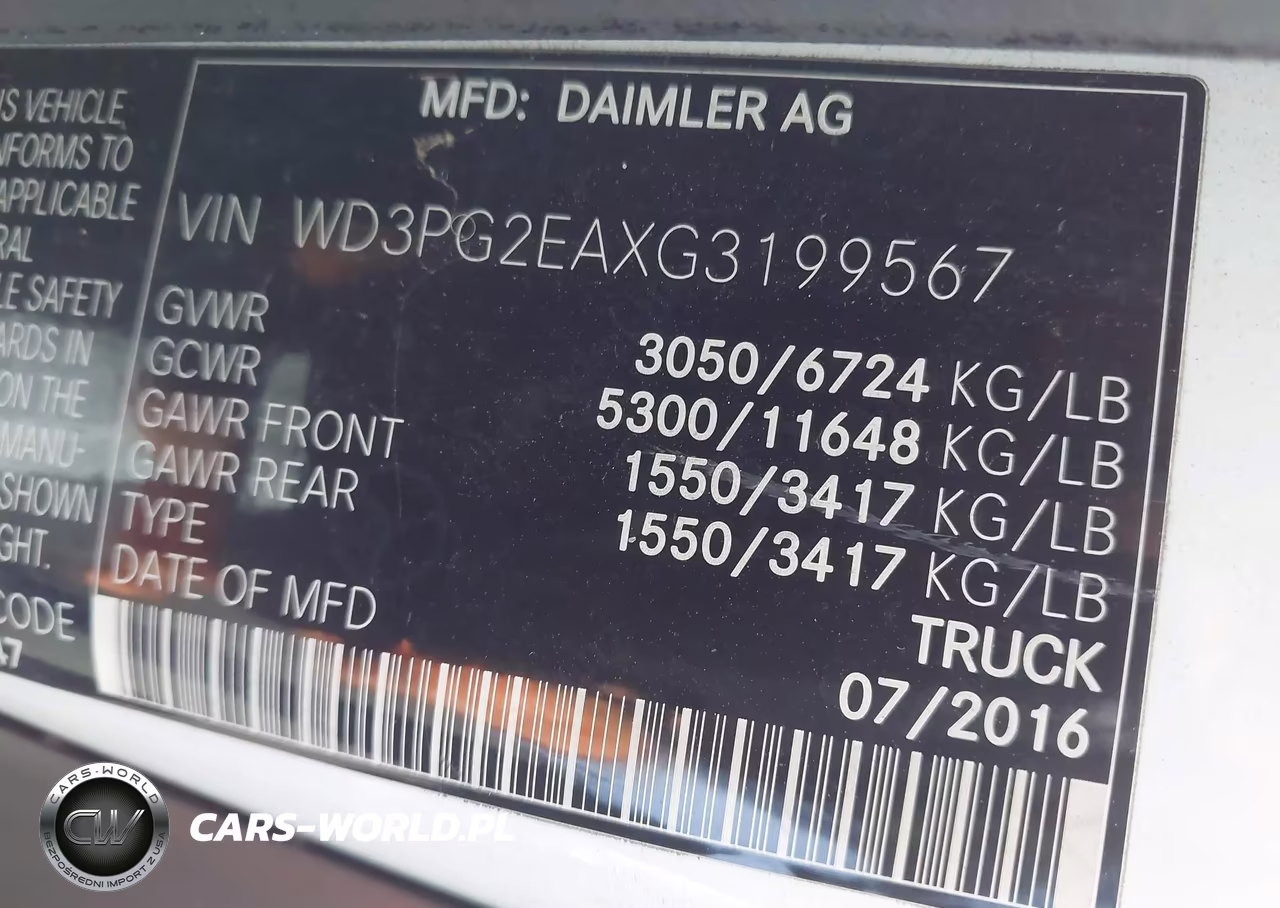 2016 Mercedes-Benz Metris VIN:WD3PG2EAXG3199567 - 9