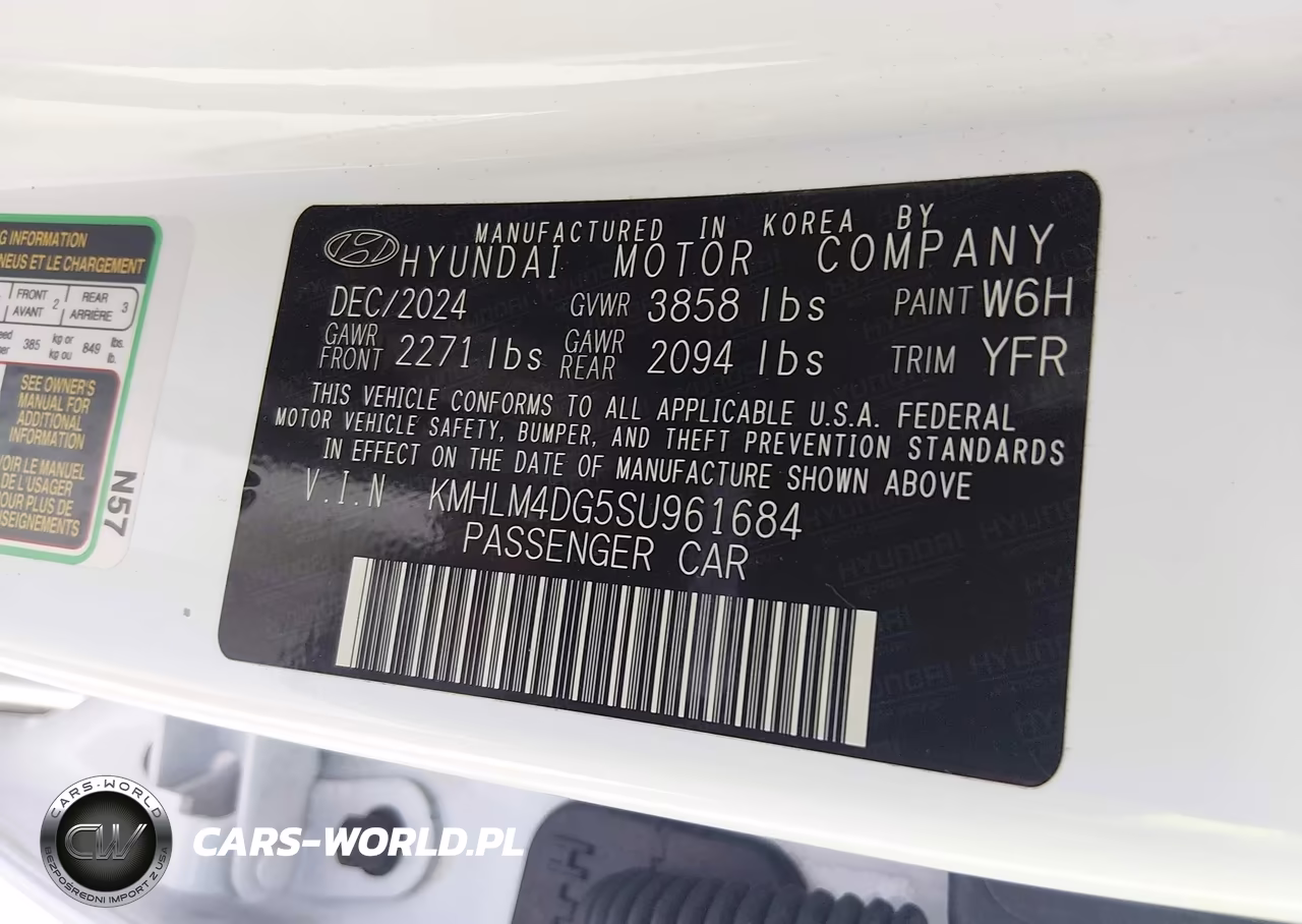 2025 Hyundai Elantra Sel Sport VIN:KMHLM4DG5SU961684 - 9