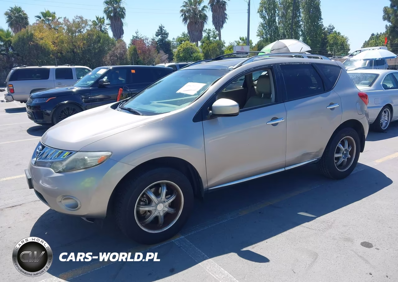 2009 Nissan Murano Sl VIN:JN8AZ18U49W104836 - 2