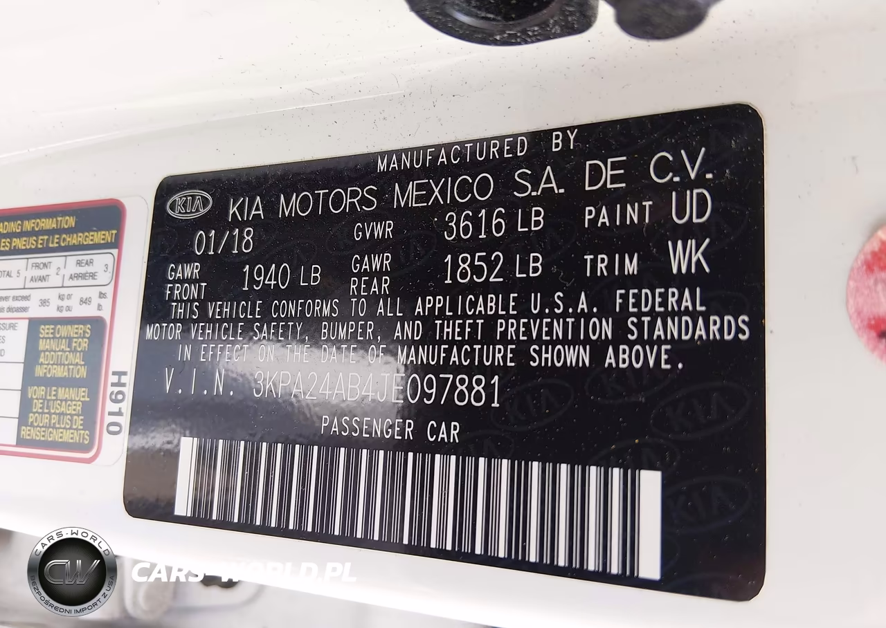 2018 Kia Rio S VIN:3KPA24AB4JE097881 - 9