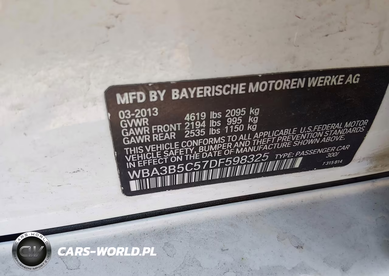2013 BMW 328I xDrive VIN:WBA3B5C57DF598325 - 9