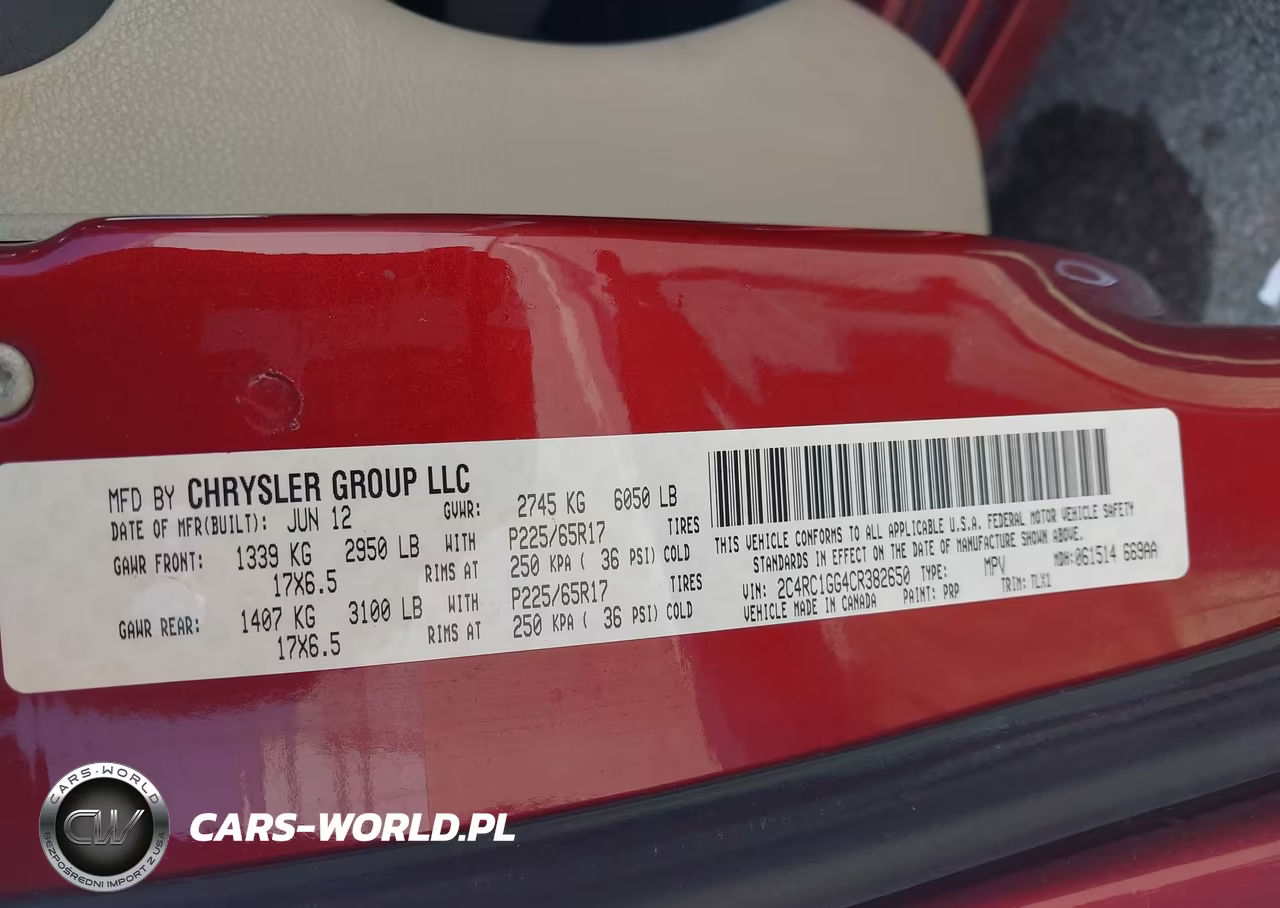 2012 Chrysler Town & Country Limited VIN:2C4RC1GG4CR382650 - 9