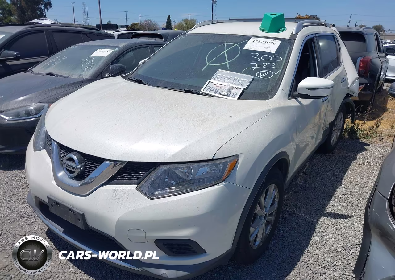 2016 Nissan Rogue Sv VIN:KNMAT2MT0GP596949 - 2