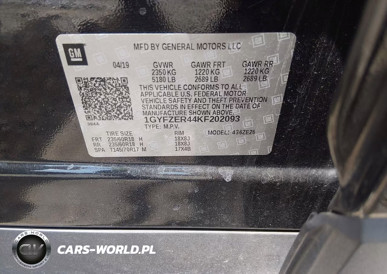 2019 Cadillac Xt4 Sport VIN:1GYFZER44KF202093 - 9