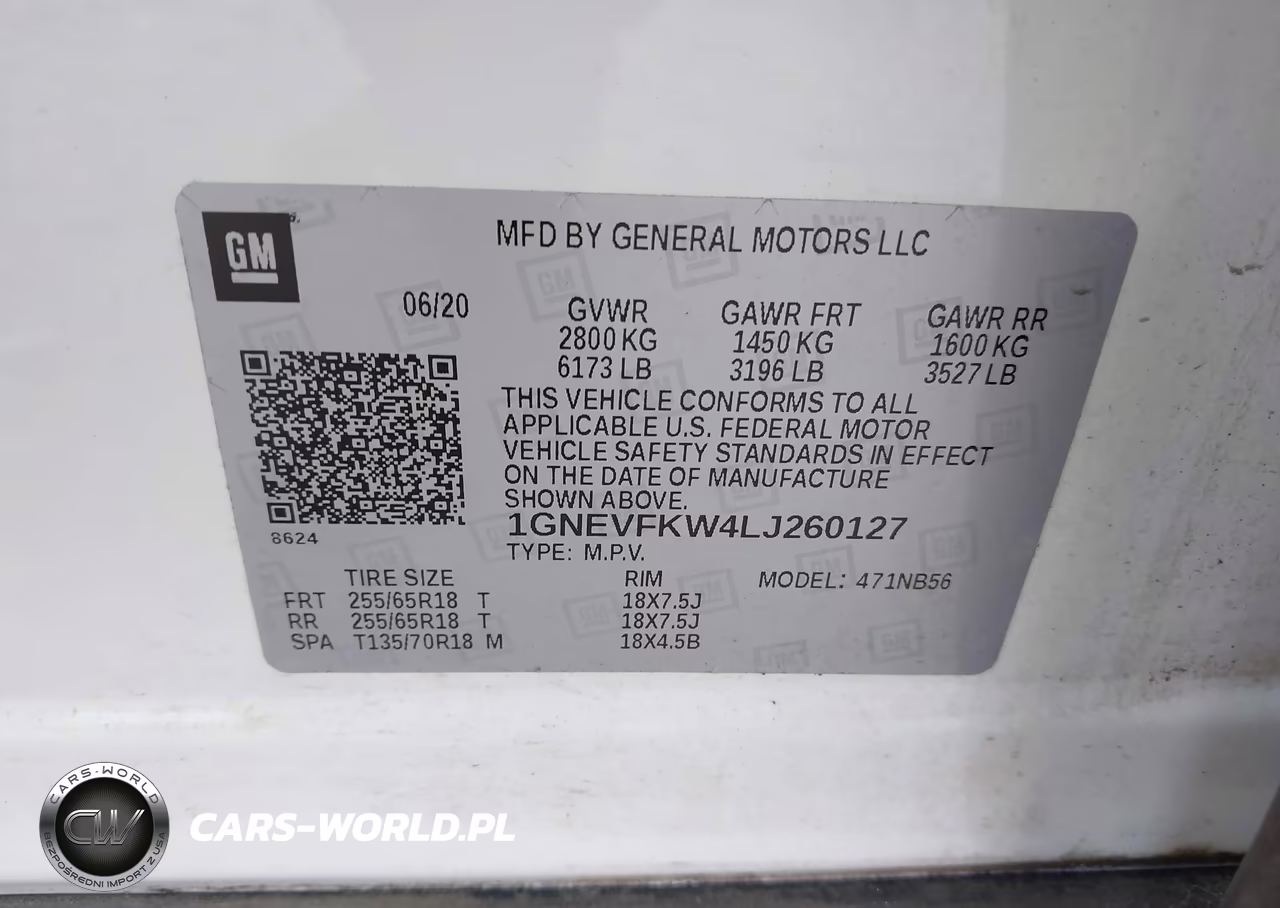 2020 Chevrolet Traverse Awd Ls VIN:1GNEVFKW4LJ260127 - 9