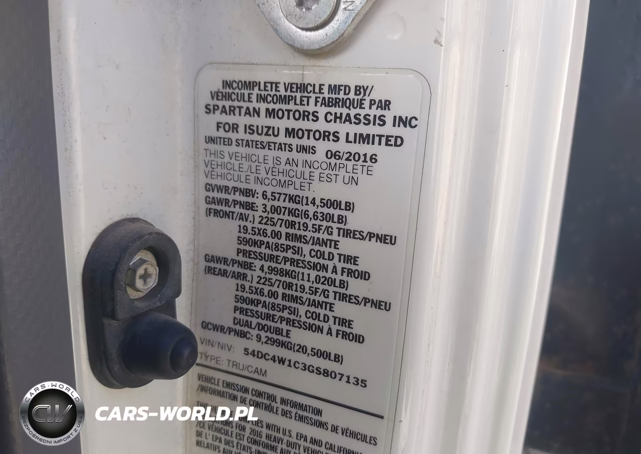 2016 Isuzu Npr Hd Gas Reg VIN:54DC4W1C3GS807135 - 8