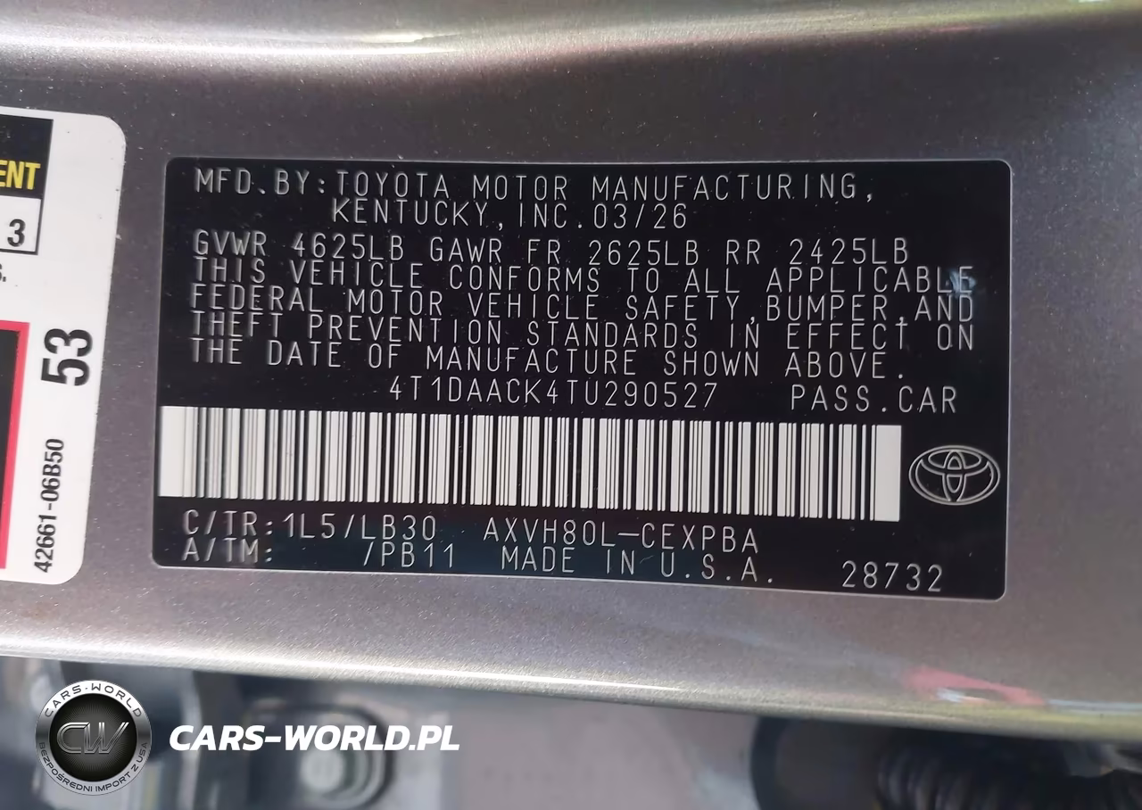 2026 Toyota Camry Xse VIN:4T1DAACK4TU290527 - 9