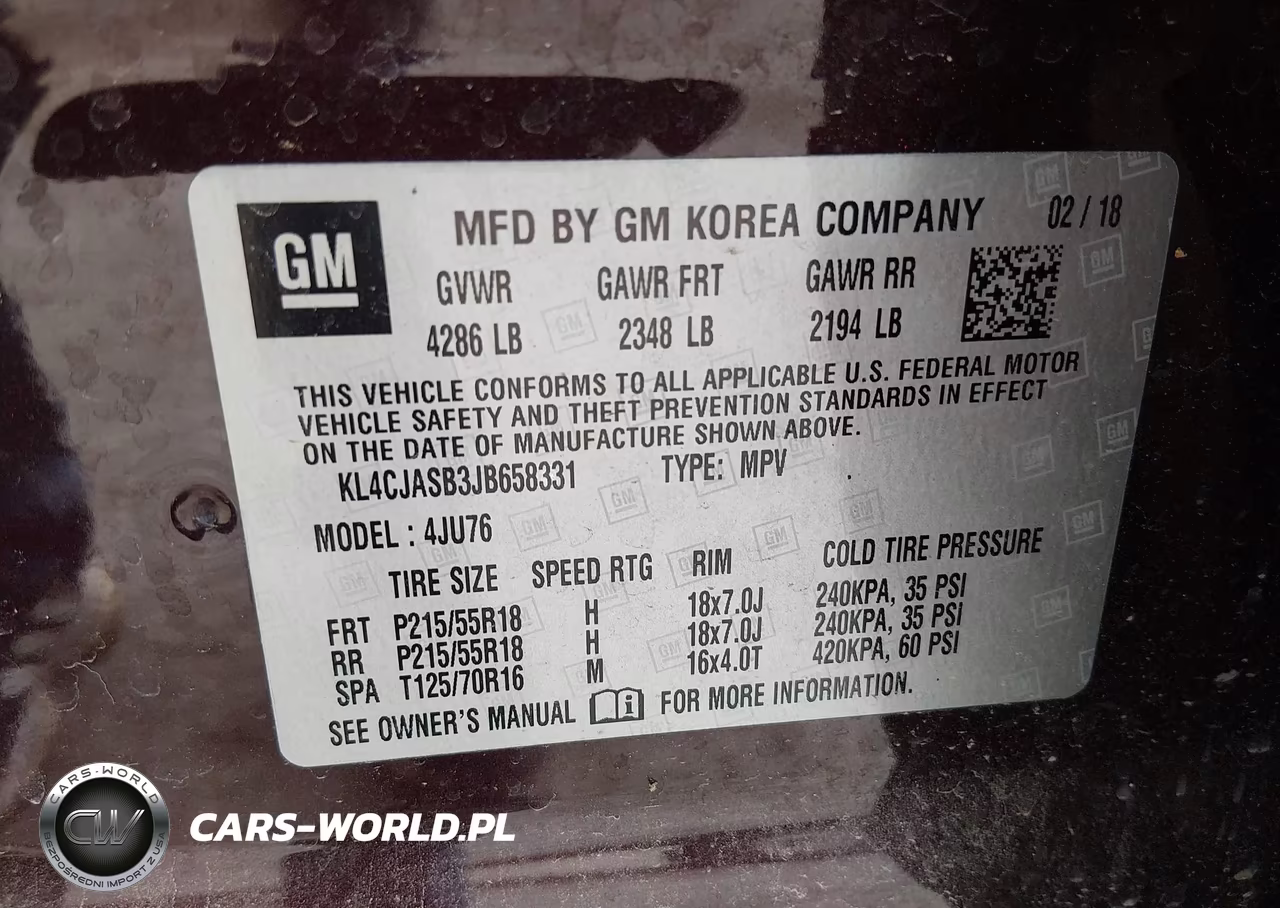 2018 Buick Encore Preferred VIN:KL4CJASB3JB658331 - 9