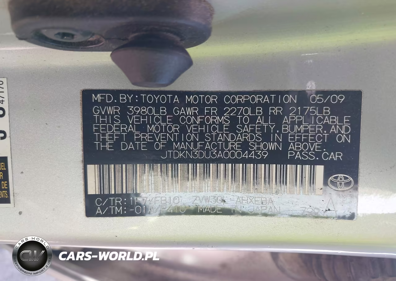 2010 Toyota Prius Iii VIN:JTDKN3DU3A0004439 - 9