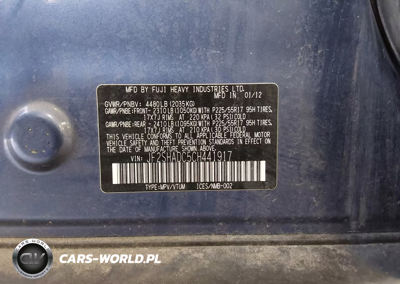 2012 Subaru Forester 2.5X Premium VIN:JF2SHADC5CH441917 - 9