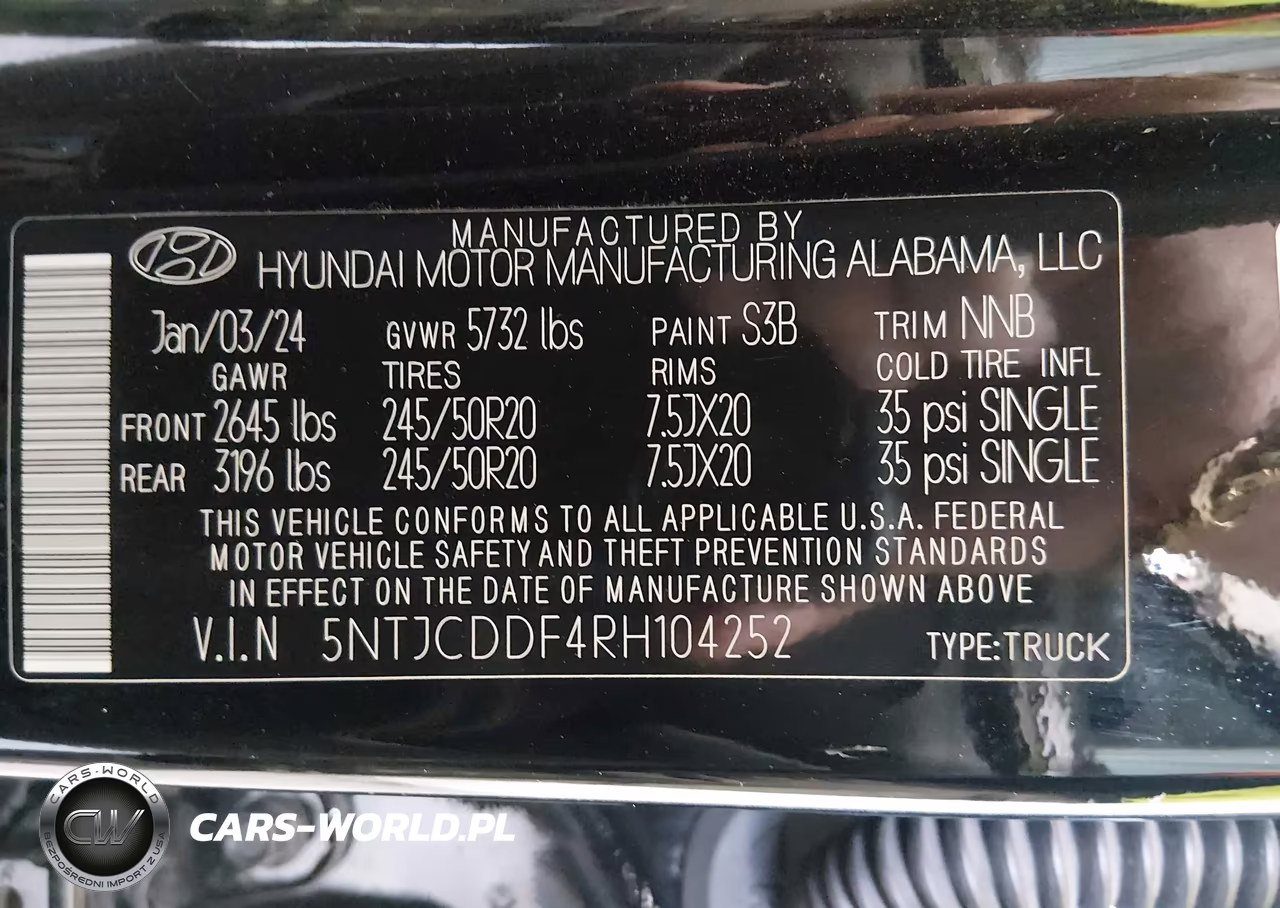 2024 Hyundai Santa Cruz Night VIN:5NTJCDDF4RH104252 - 9