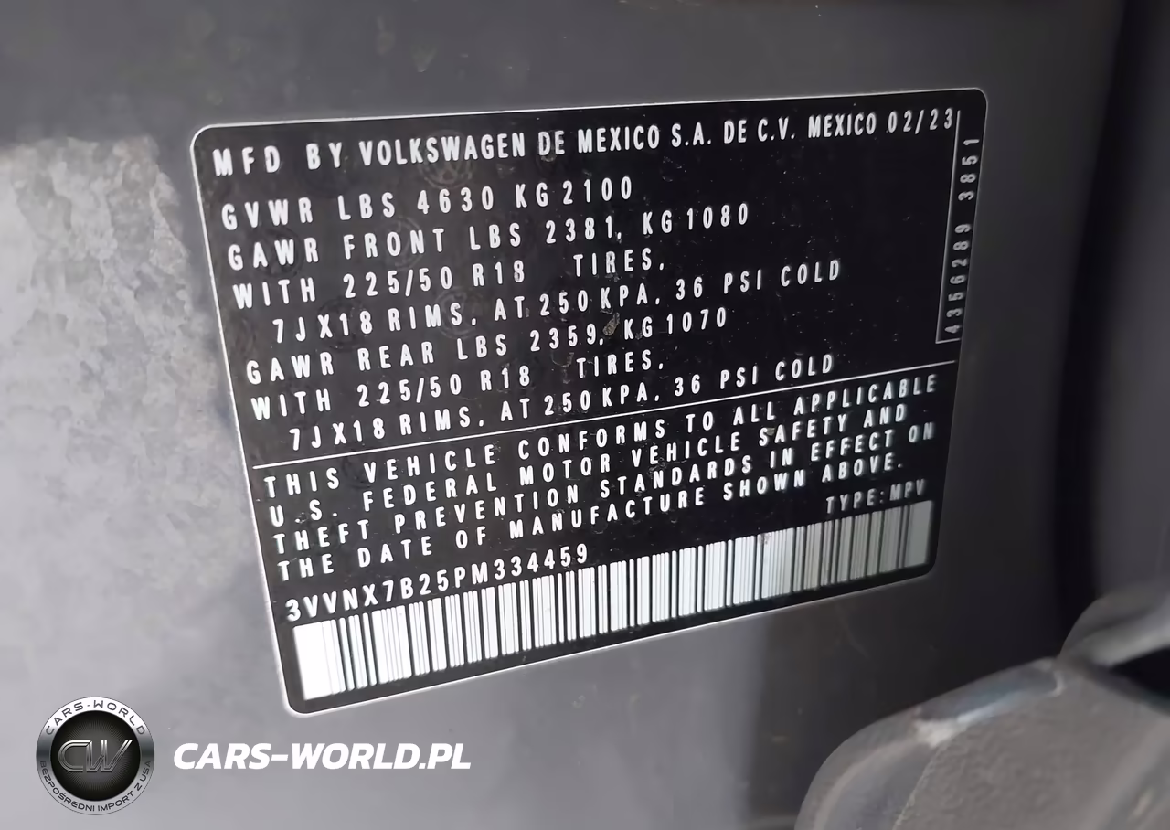 2023 Volkswagen Taos 1.5T Se VIN:3VVNX7B25PM334459 - 9