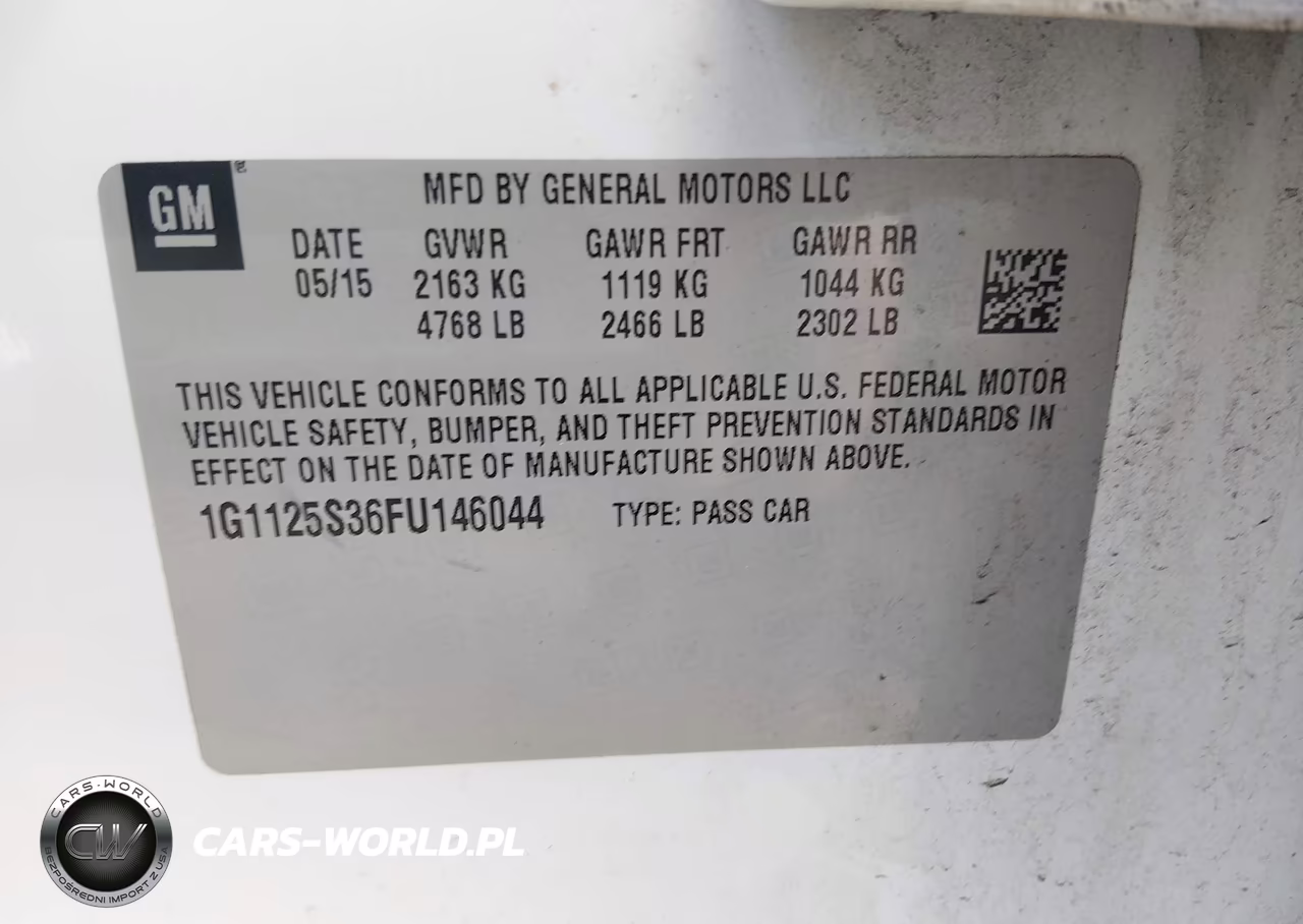 2015 Chevrolet Impala 2Lt VIN:1G1125S36FU146044 - 9