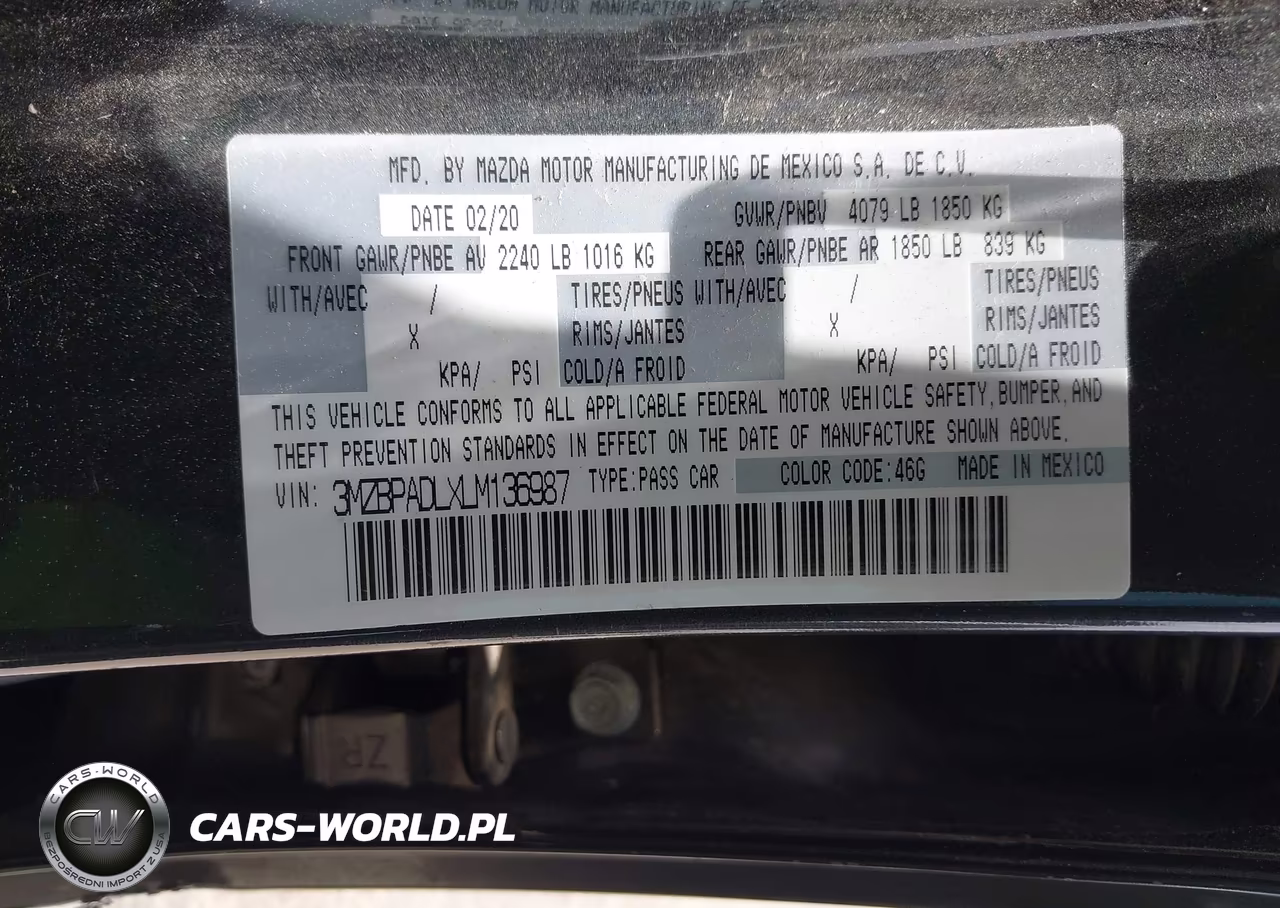 2020 Mazda Mazda3 Preferred Package VIN:3MZBPADLXLM136987 - 9