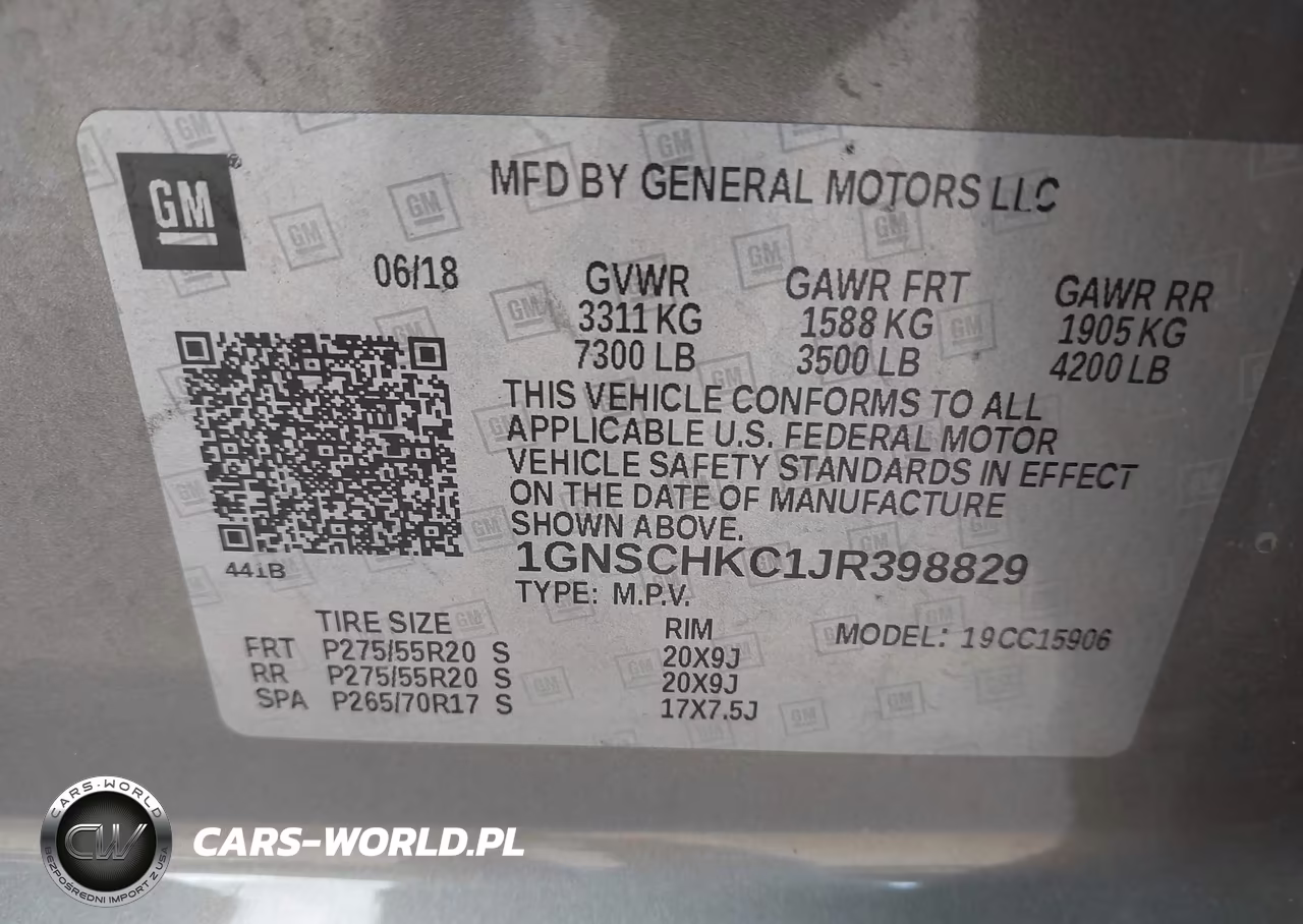 2018 Chevrolet Suburban Lt VIN:1GNSCHKC1JR398829 - 9