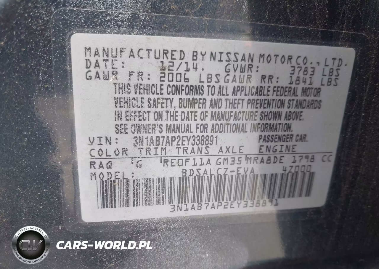 2014 Nissan Sentra S VIN:3N1AB7AP2EY338891 - 9