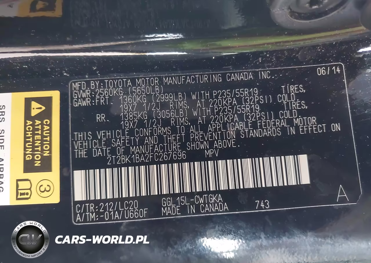 2015 Lexus Rx 350 VIN:2T2BK1BA2FC267696 - 9