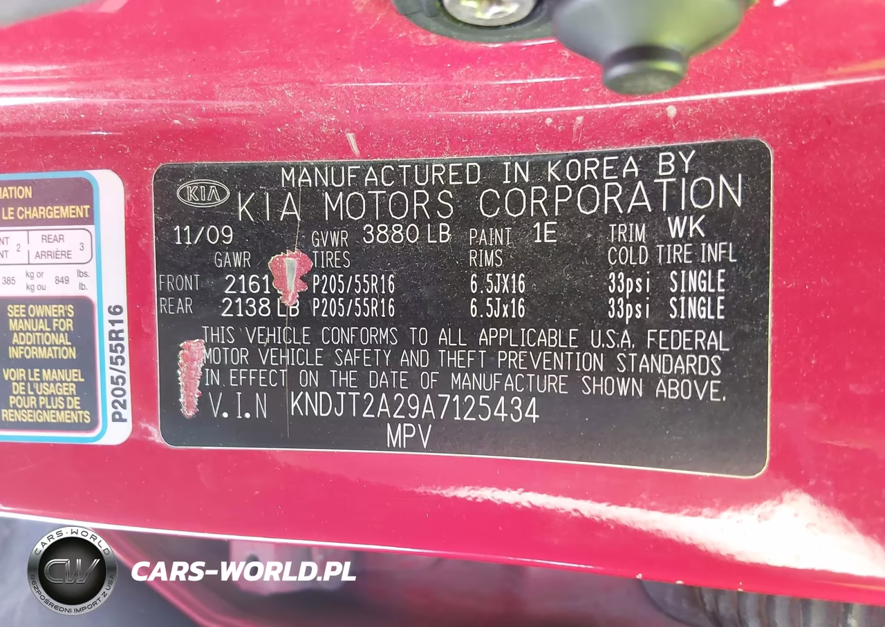 2010 Kia Soul + VIN:KNDJT2A29A7125434 - 9