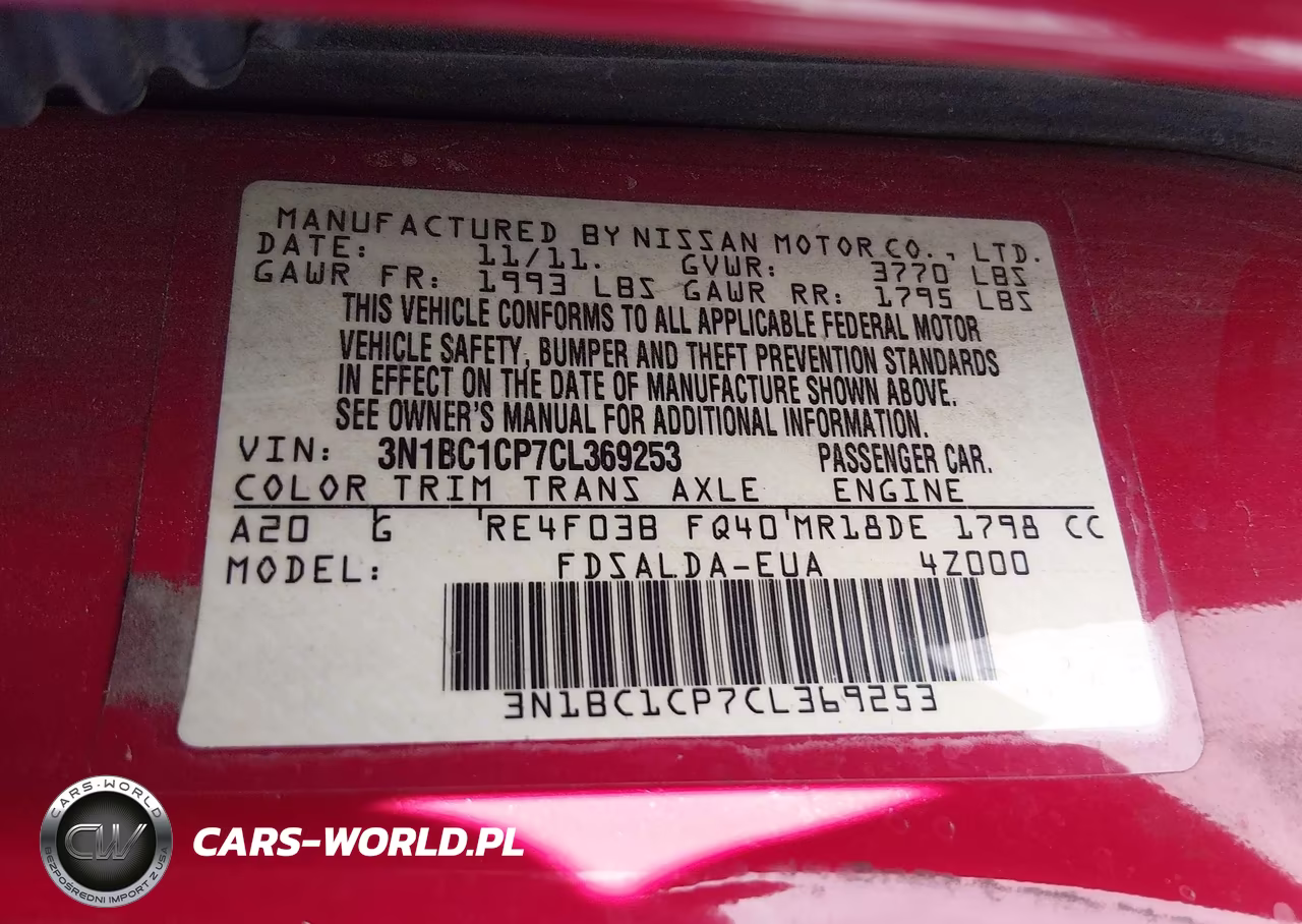 2012 Nissan Versa 1.8 S VIN:3N1BC1CP7CL369253 - 9