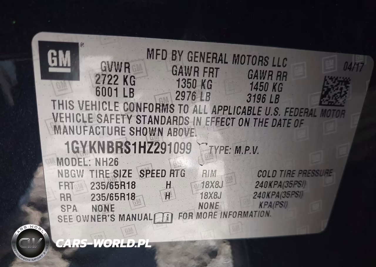 2017 Cadillac Xt5 Luxury VIN:1GYKNBRS1HZ291099 - 9