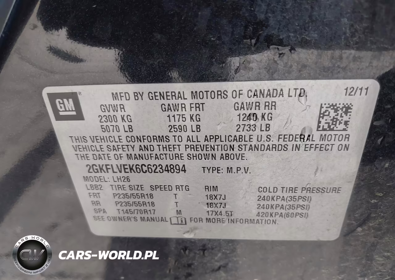 2012 GMC Terrain Slt-1 VIN:2GKFLVEK6C6234894 - 9