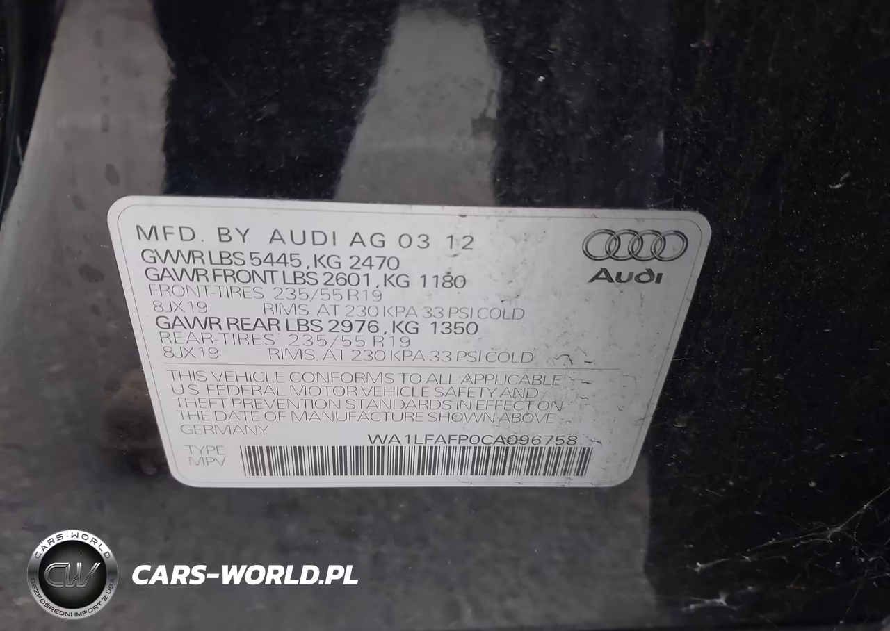 2012 Audi Q5 2.0T Premium VIN:WA1LFAFP0CA096758 - 9