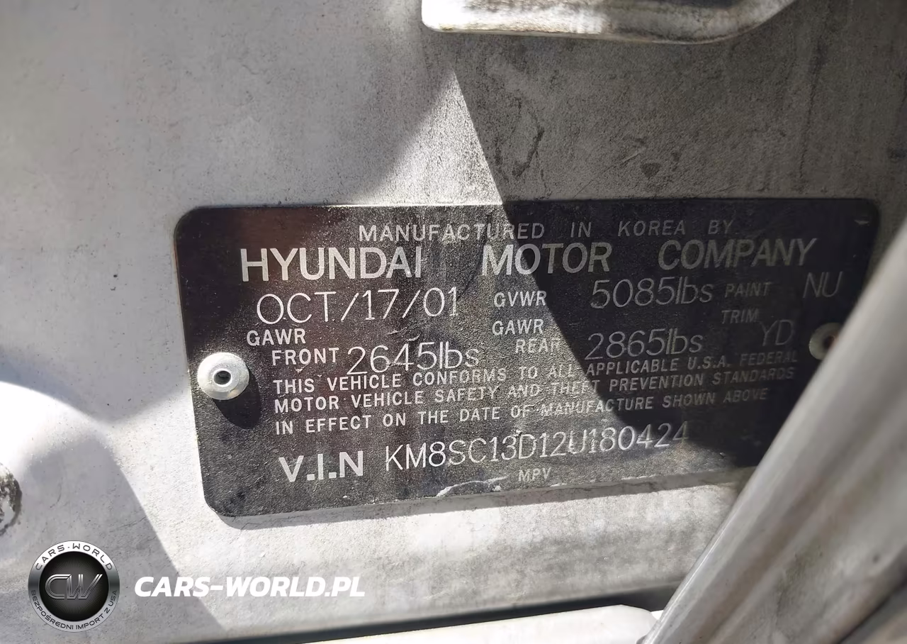 2002 Hyundai Santa Fe Gls-Lx VIN:KM8SC13D12U180424 - 9