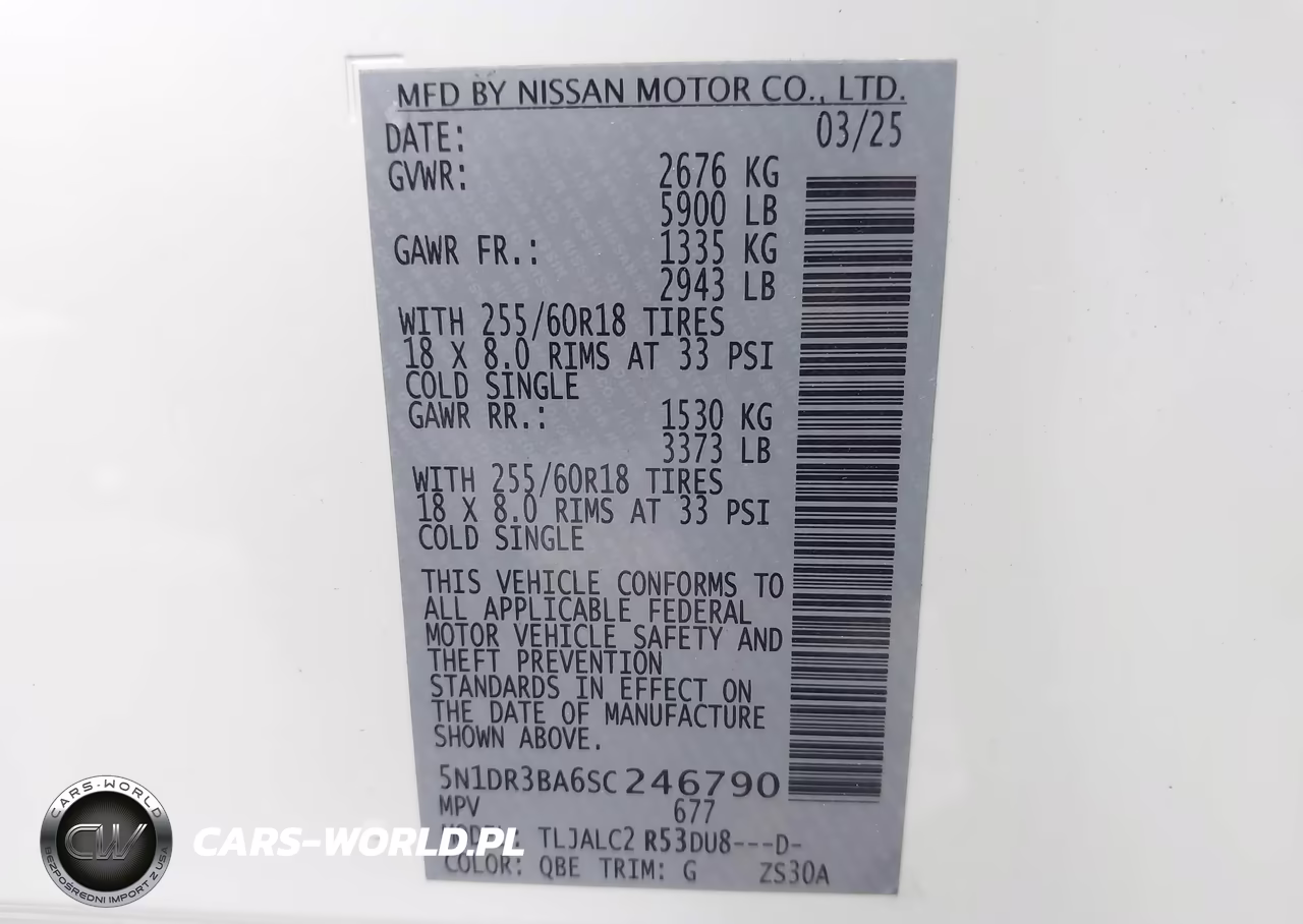 2025 Nissan Pathfinder Sv Fwd VIN:5N1DR3BA6SC246790 - 9