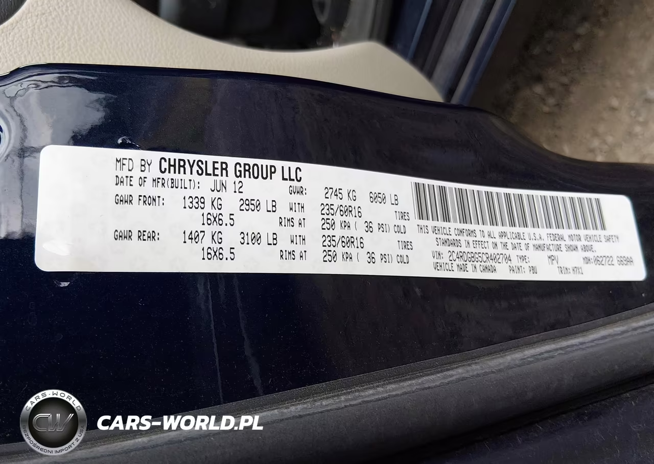 2012 Dodge Grand Caravan Se-Avp VIN:2C4RDGBG5CR402704 - 9