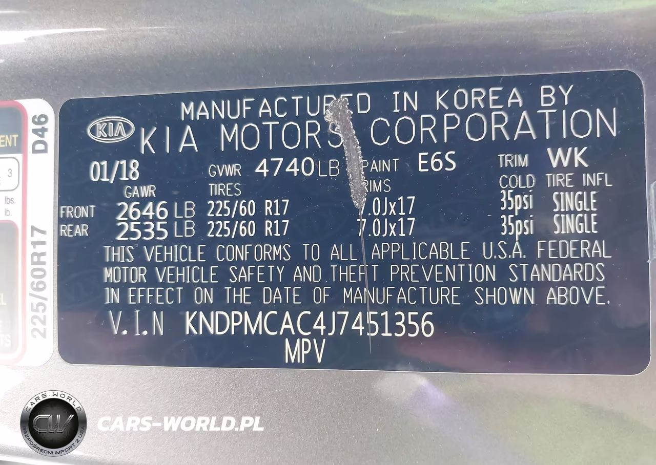 2018 Kia Sportage Lx VIN:KNDPMCAC4J7451356 - 9