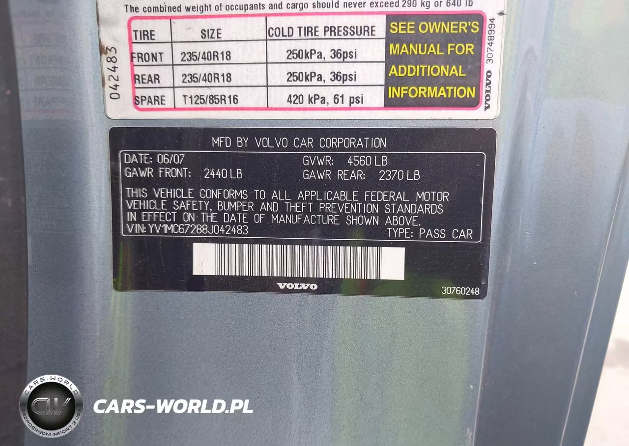 2008 Volvo C70 T5 M VIN:YV1MC67288J042483 - 9