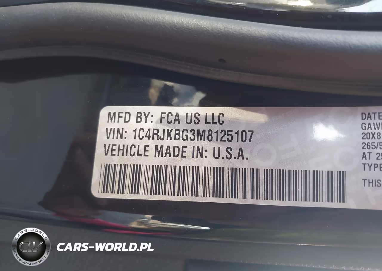 2021 Jeep Grand Cherokee L Limited 4X4 VIN:1C4RJKBG3M8125107 - 9