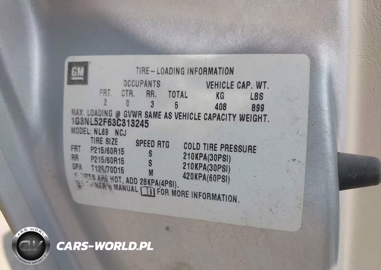 2003 Oldsmobile Alero Gl1 VIN:1G3NL52F63C313245 - 9