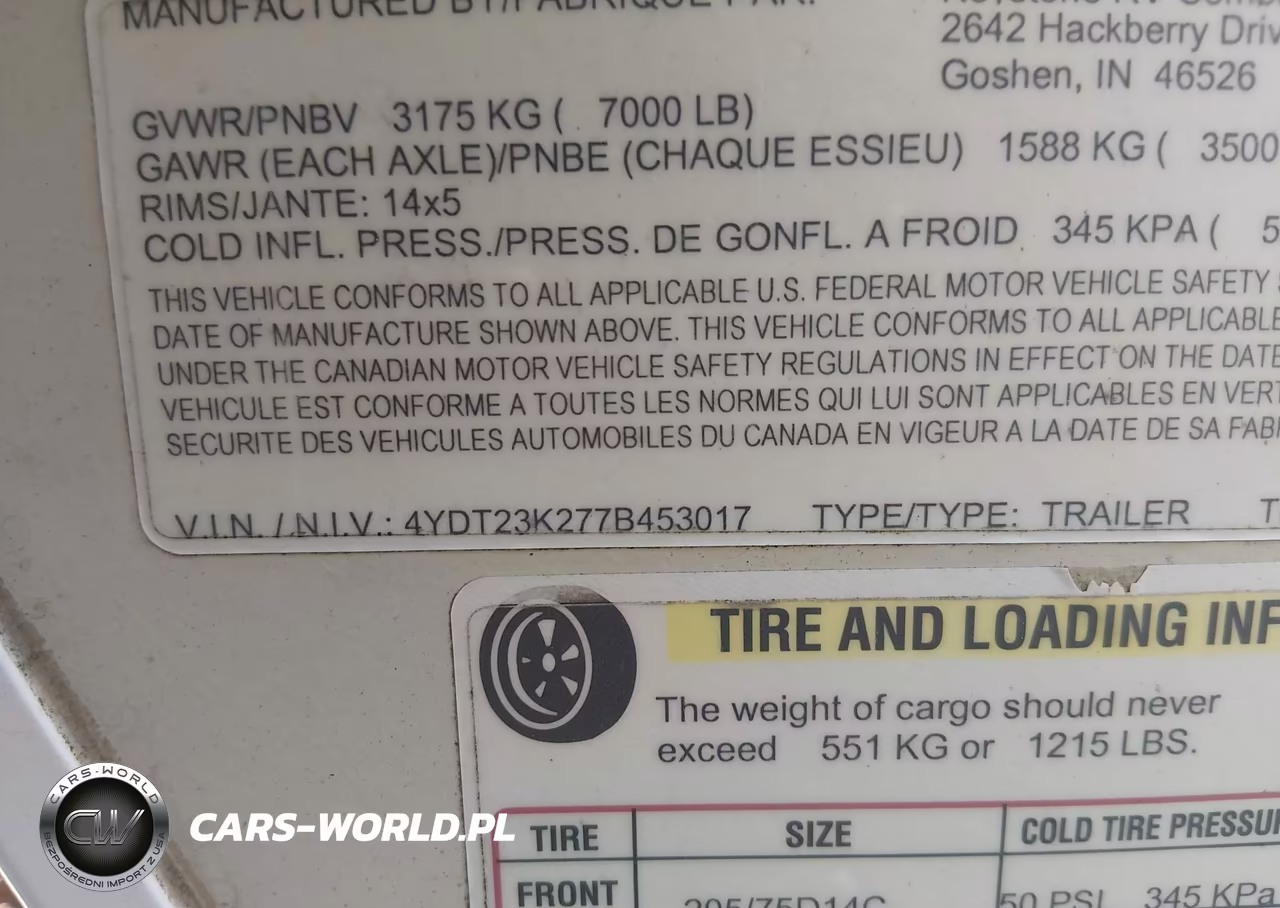 2007 Keystone Outback Kargo Rue VIN:4YDT23K277B453017 - 9