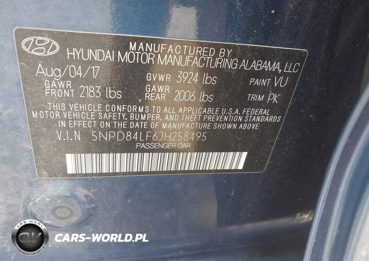 2018 Hyundai Elantra Sel VIN:5NPD84LF6JH258495 - 9