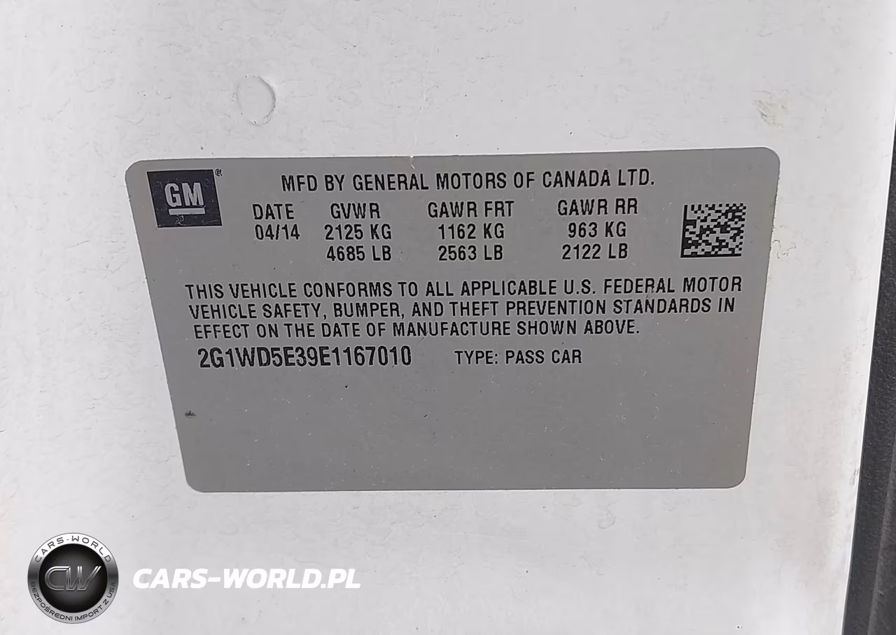 2014 Chevrolet Impala Limited Police VIN:2G1WD5E39E1167010 - 9