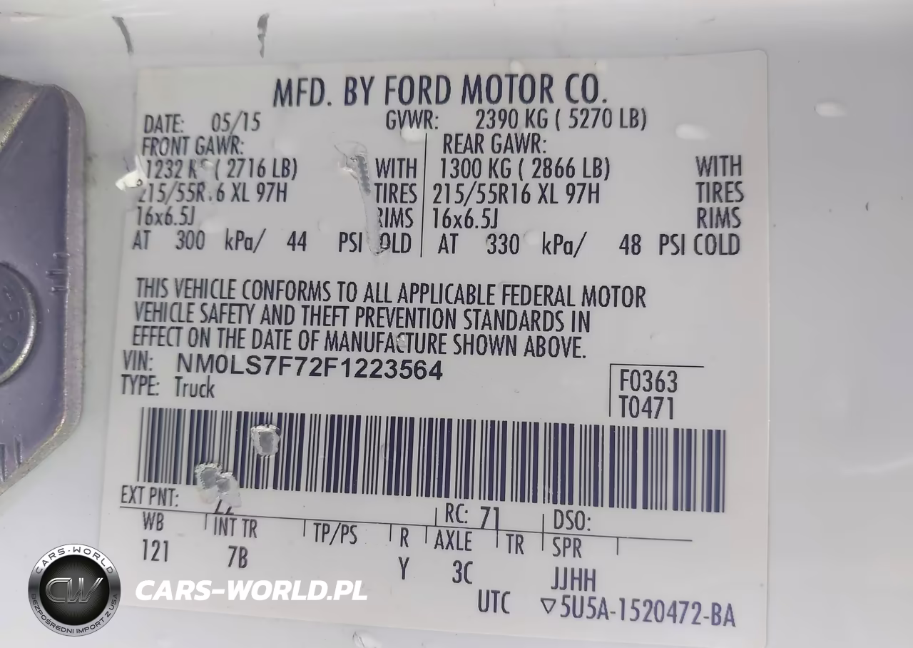 2015 Ford Transit Connect Xlt VIN:NM0LS7F72F1223564 - 9