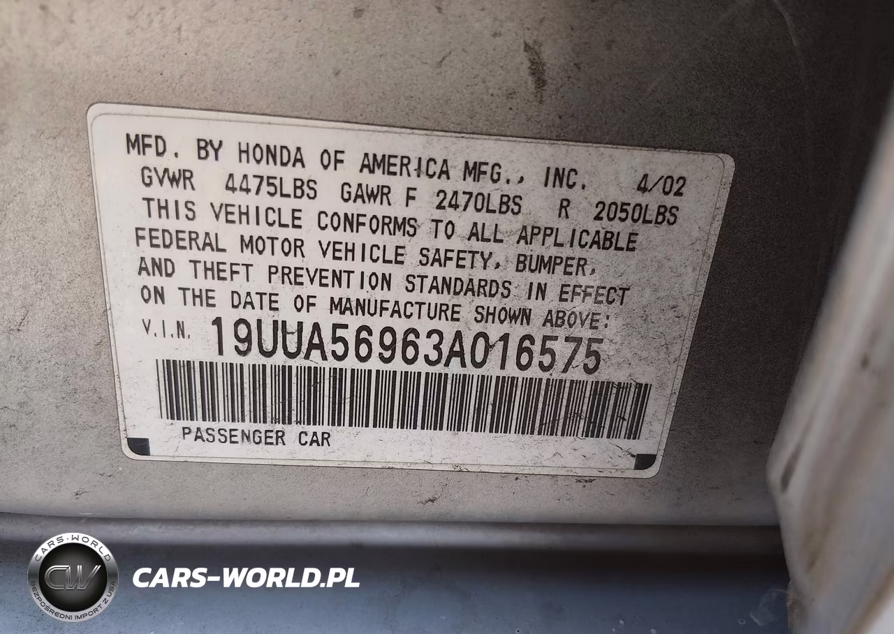 2003 Acura Tl 3.2 Type S VIN:19UUA56963A016575 - 9