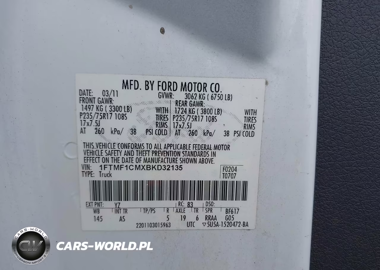 2011 Ford F-150 Stx-Xl-Xlt VIN:1FTMF1CMXBKD32135 - 9