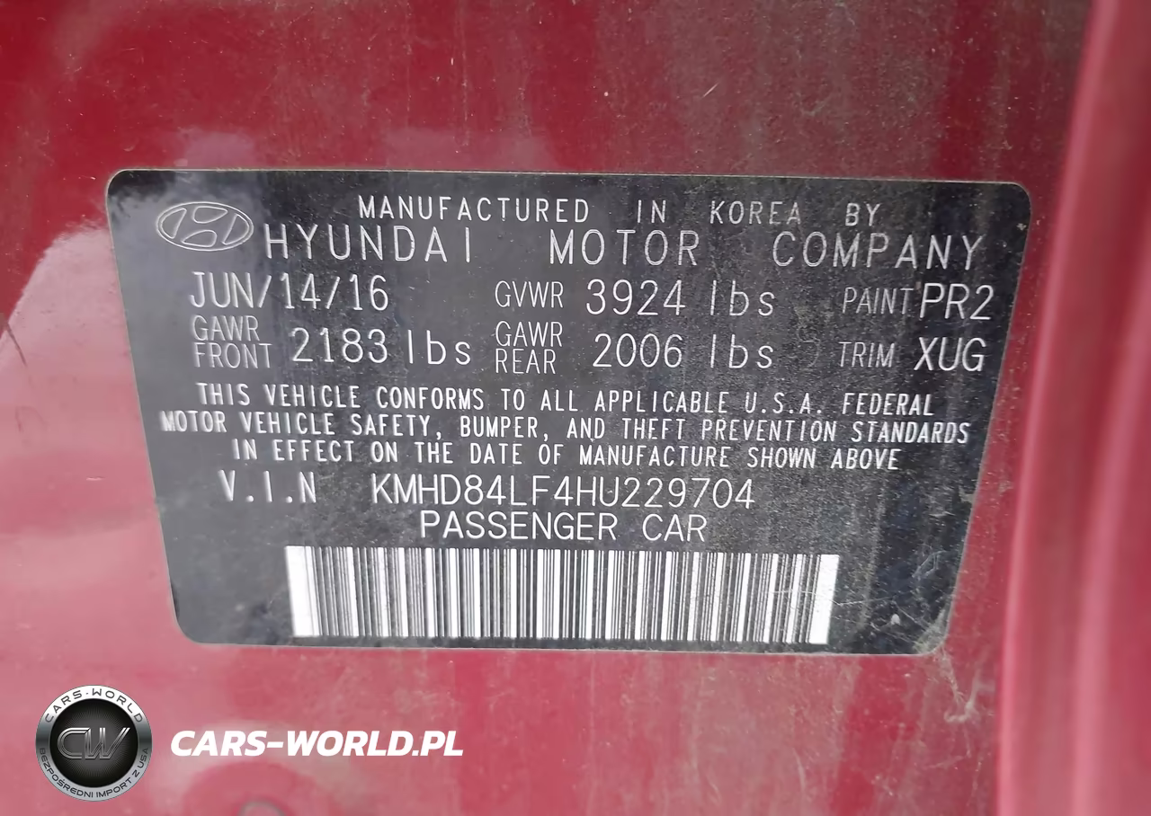 2017 Hyundai Elantra Se VIN:KMHD84LF4HU229704 - 9